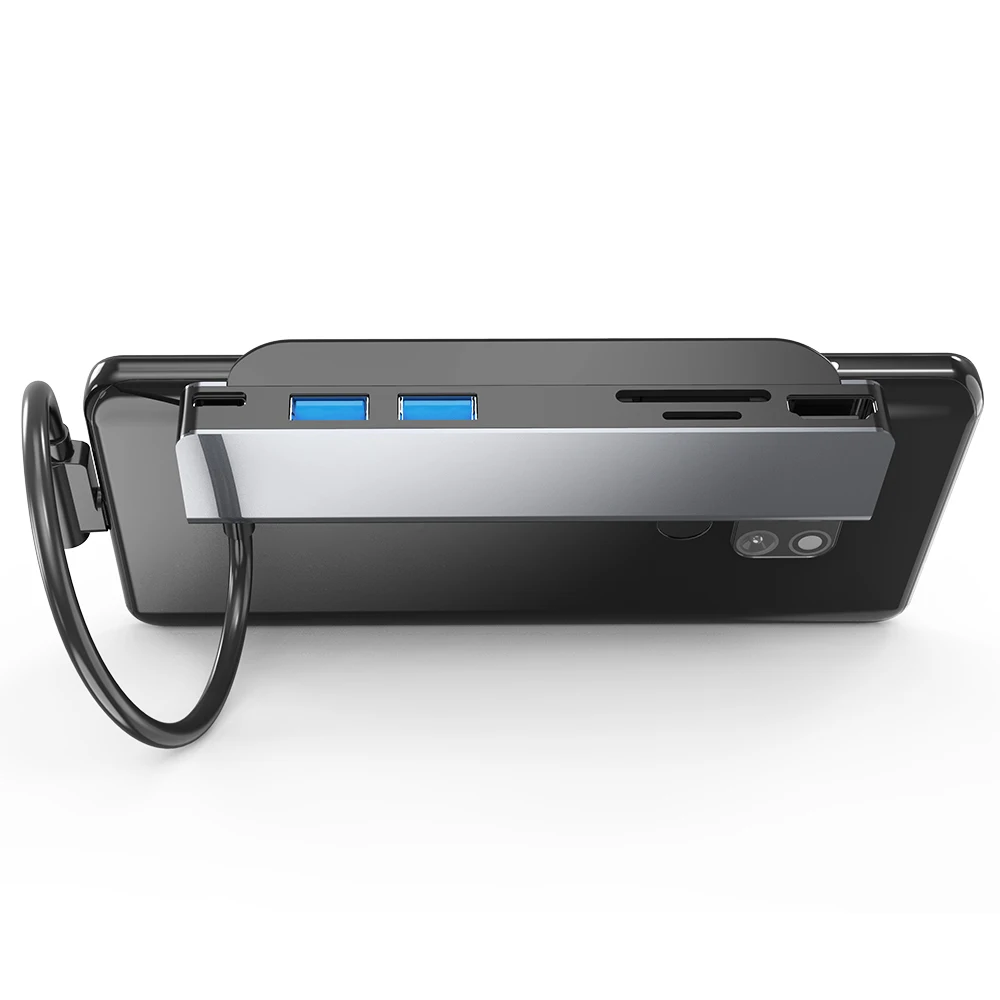 New Design Phone Docking Station Tf Sd Card Reader For Android Window Ios Clip On Hub Laptop Adapter Usb C Dock CY065