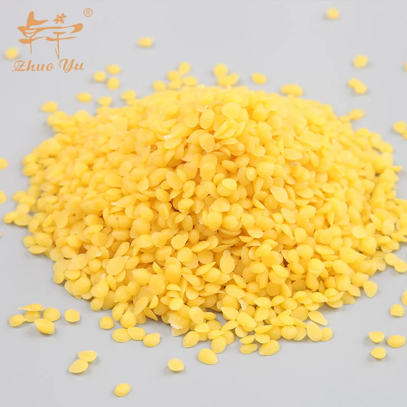 Pure Nature White/yellow Refined Cosmetic Grade Bleached Beeswax Cera Alba Pellet/ Granules Bee Wax Bag / Pastilles Bulk Price
