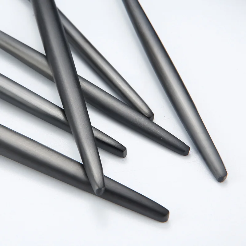 
Royal matte black cutlery stainless steel tableware titanium black silverware for 20 piece sets 