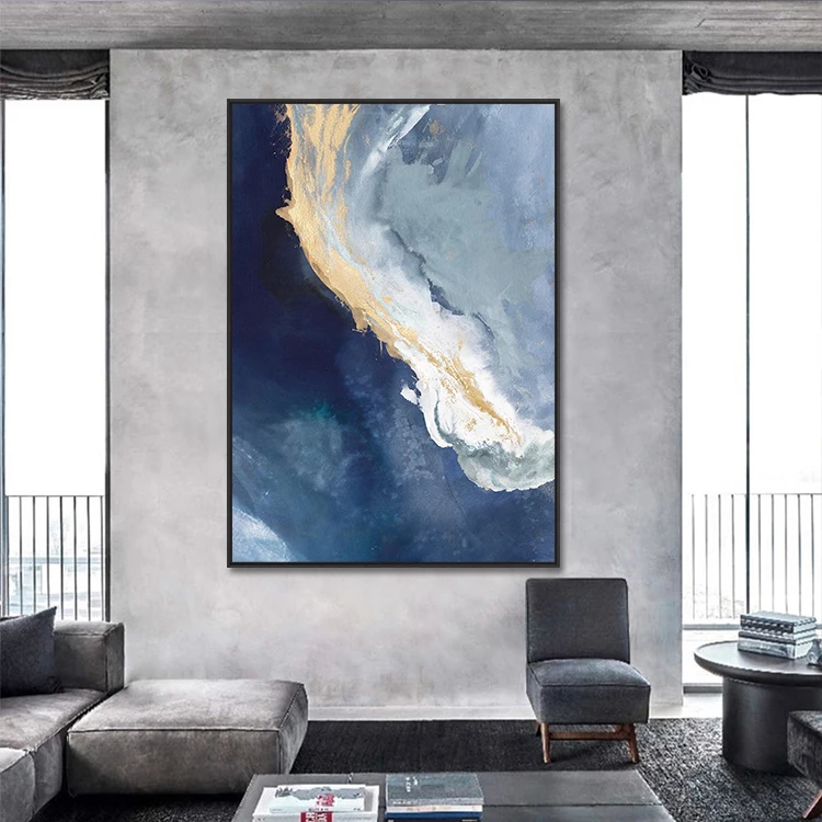 Buy Online Plain Canvas Picture 100% Hand Painted Pastel Colour Oil Painting Product