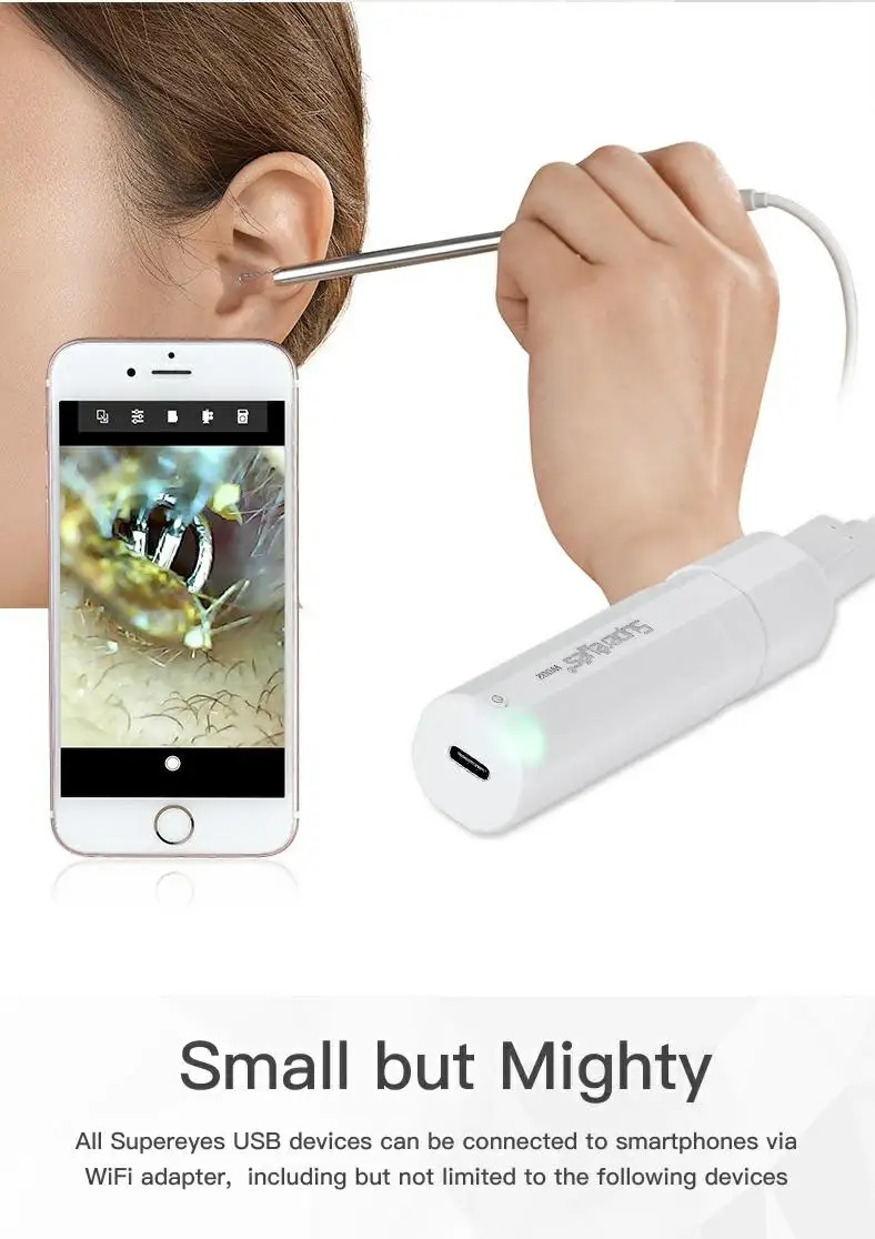 
Wireless Video Transfer WiFi Converter Box WiFi Adapter For Microscope Endoscope Camera Connecting Iphone Ipad Android Devices 