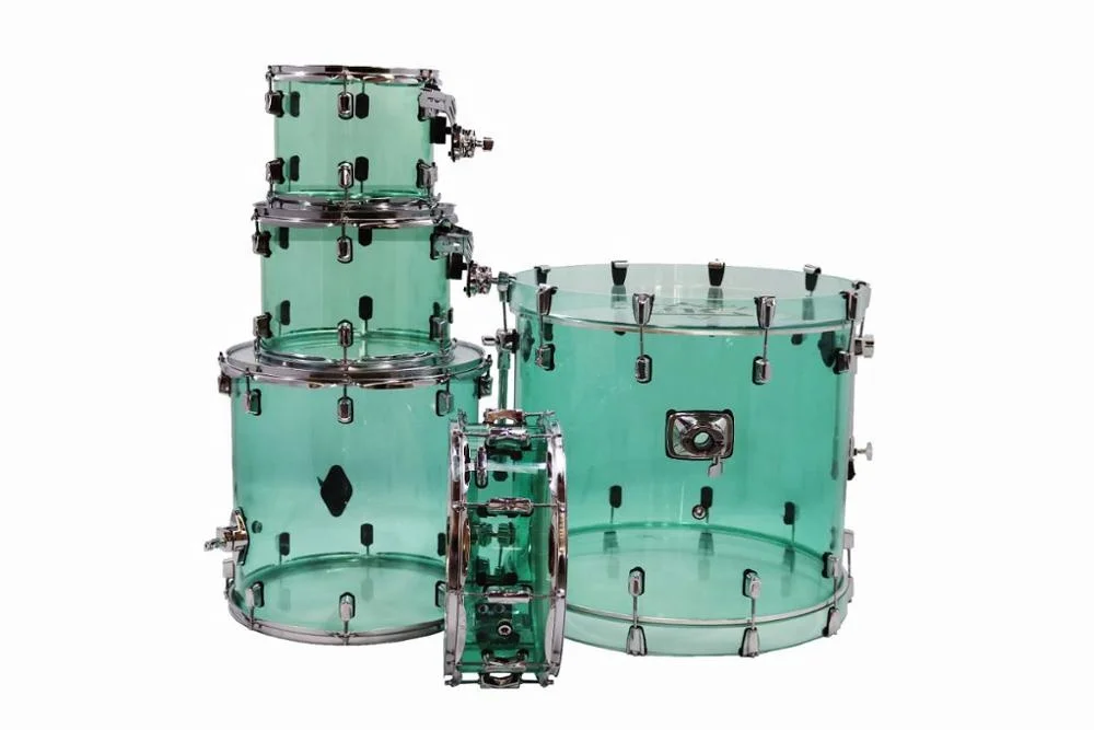 
Seamless Clear Crystal Acrylic Drum Set 