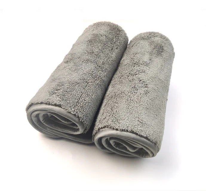 40x40cm 1000gsm Microfiber Ultra Plush Detailing Towel, Coral Fleece Drying Towel