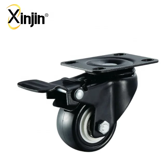 PU/PVC castor mini caster wheel 50 mm stem swivel 2 inch caster wheels China factory