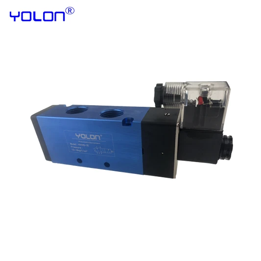 4V210 Series 4v310-10 2/5 Way single control plate type pneumatic solenoid valve manifold