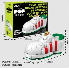 JAKI Kids block toys STEM items Basketball shoes style DIY Sports shoes Building Blocks Toy Sets for Boys