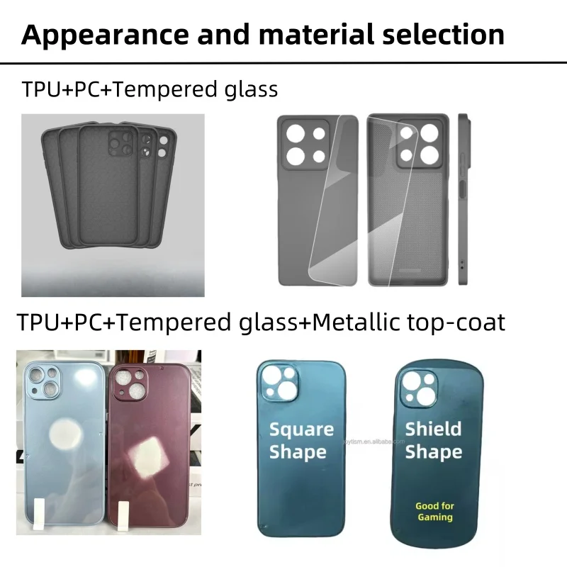 Supplier DIY Customized UV printing TPU + PC + Tempered Glass 2 in 1 Sublimation Blank mobile Phone Case for OnePlus Series