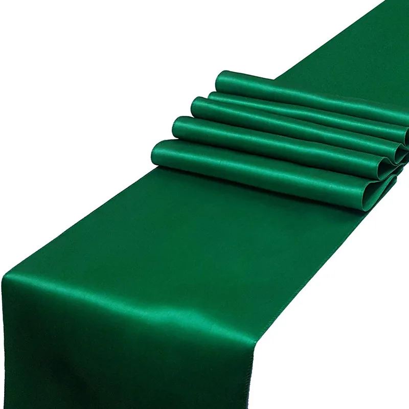 
2020 stock wedding decoration satin satin table runner 