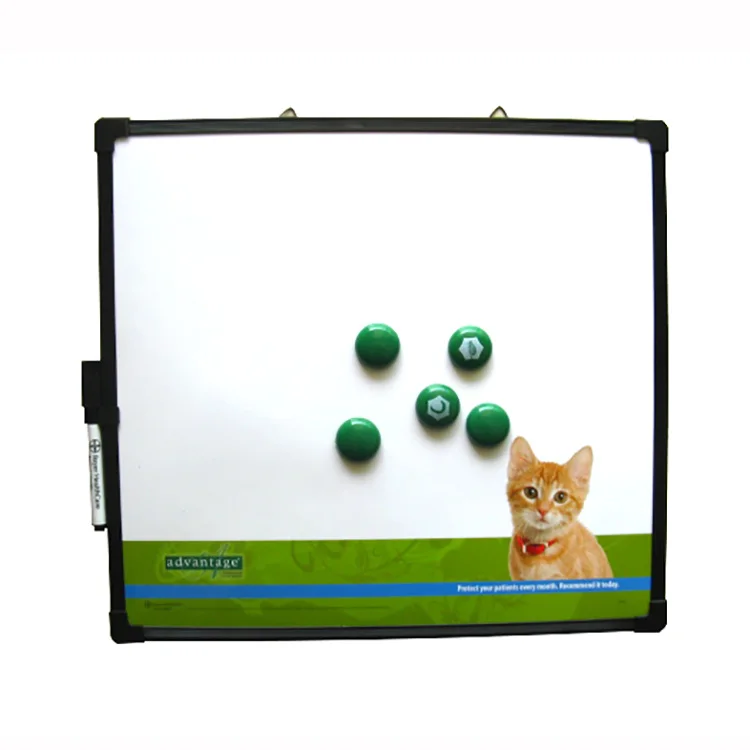 Customized office gift dry eraser whiteboard 40*60cm hanging plastic frame magnetic board whiteboard