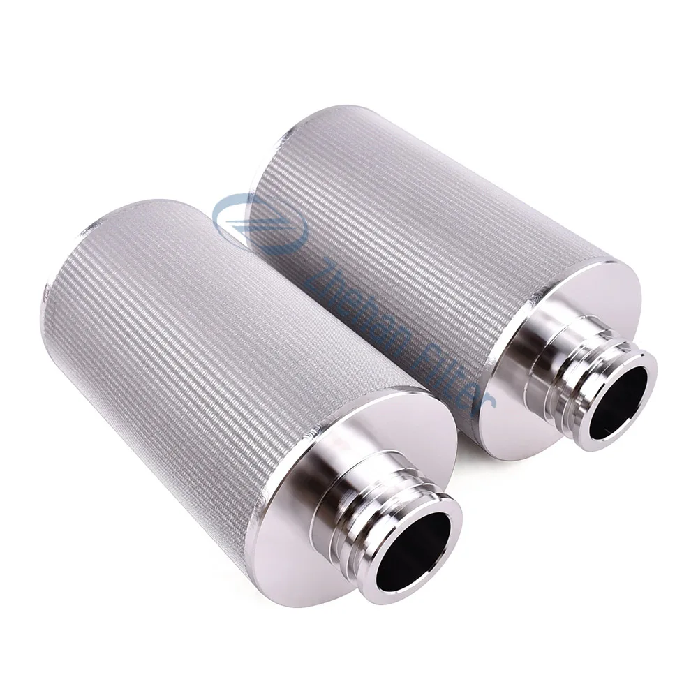 304 316 sintered stainless steel metal brass porous sinter filter quick-loading filter mesh for dust-free feeding station