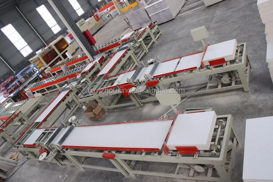595 x 595mm /600*600mm Pvc Gypsum Board Ceiling Tiles Making Machine