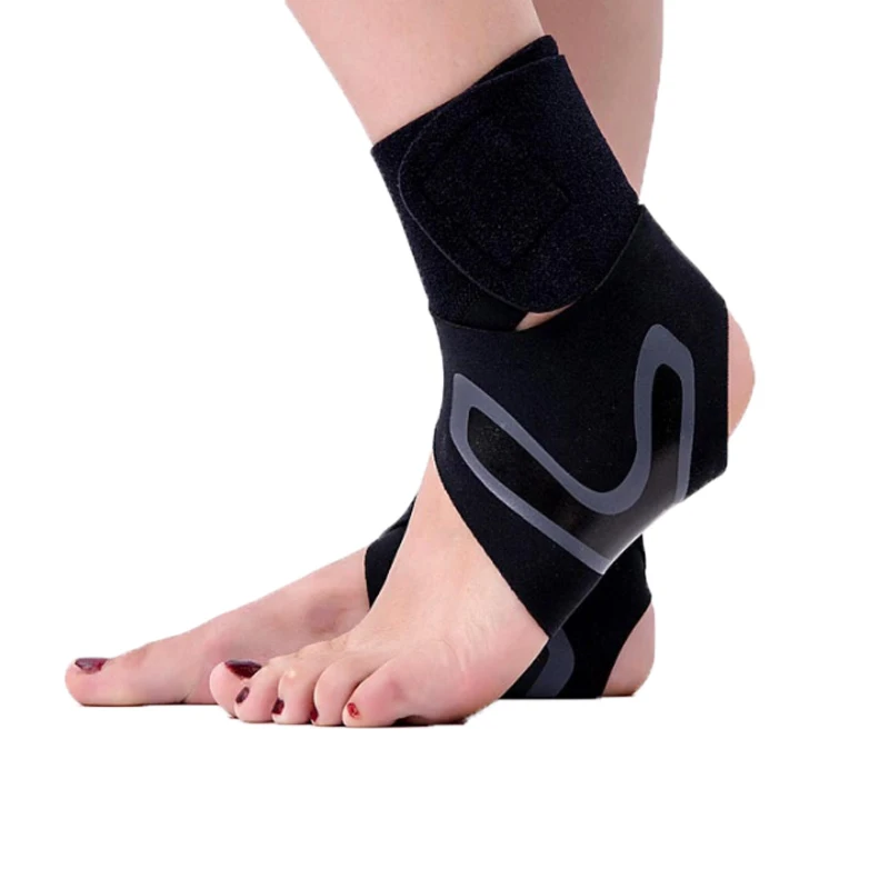 sprain neoprene brace compression foot strap gym hot and cold  wrap ankle support