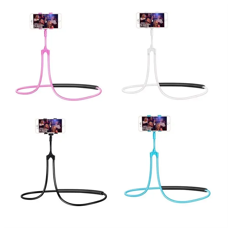 Hot selling 360 Degree Rotation Car Cell Phone Holder Accessories Lazy Mobile Phone Neck Phone Holder