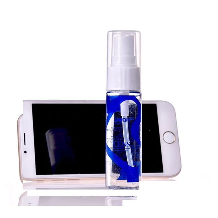 low cost 30ml pet bottle vr glasses cleaner, customized anti-fog spray cleaner for glasses