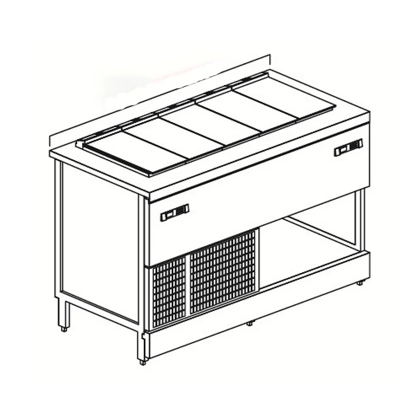 Prosky Barrel Freezer Pozzetti Gelato Case For Classic Italian Gelato