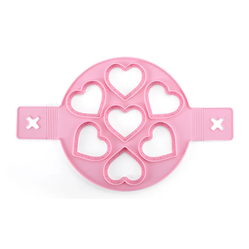 Star Round Heart Shaped Pancake Molds Ring Fried Egg Mold Reusable Silicone Non Stick Pancake Maker Egg Ring Maker