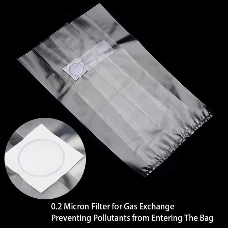 Large Pp Injectable Oyster Autoclave Mushroom Spawn Grow Bags With Filter