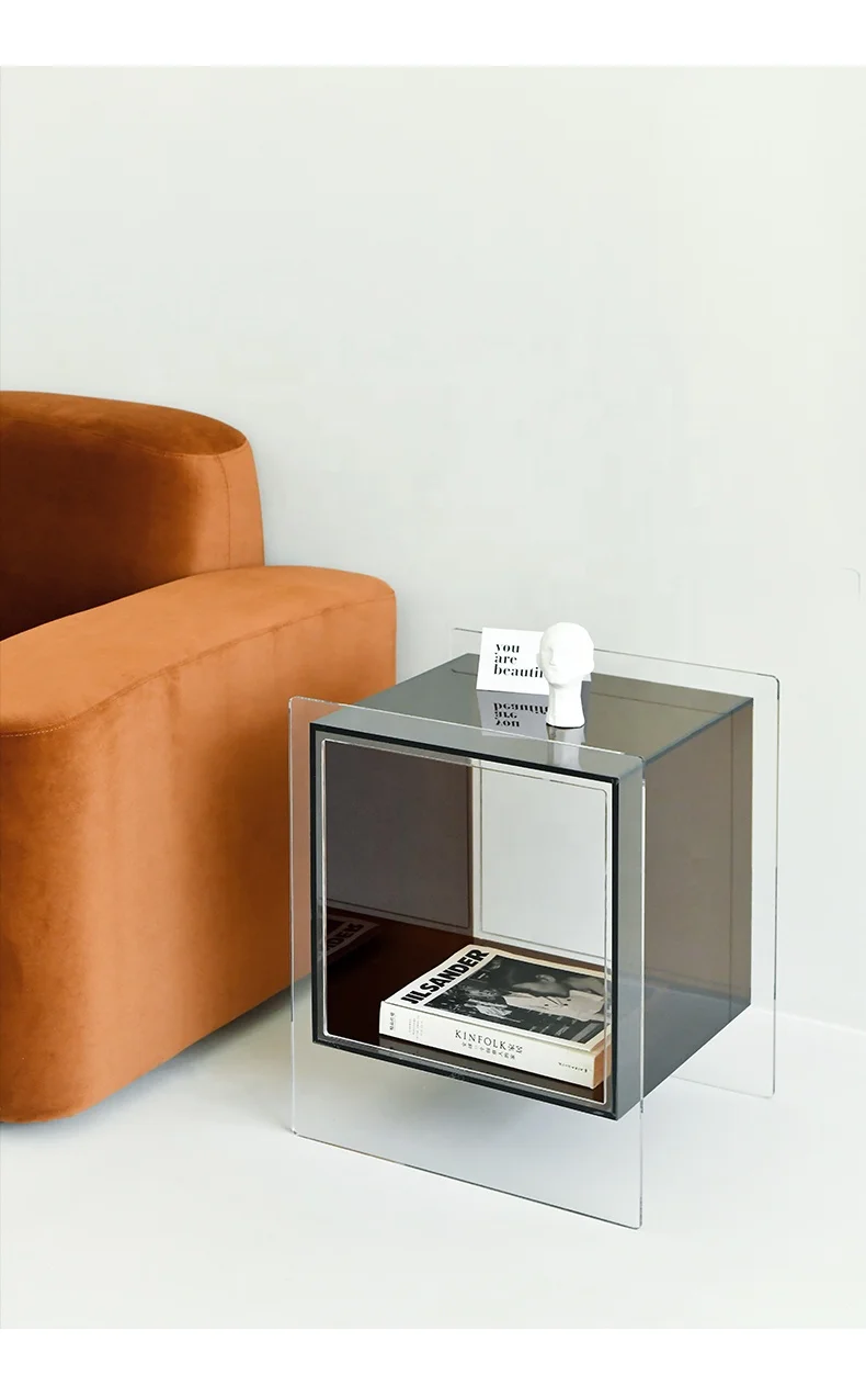 acrylic coffee table modern minimalist design living room bedroom furniture square sofa side tables with
