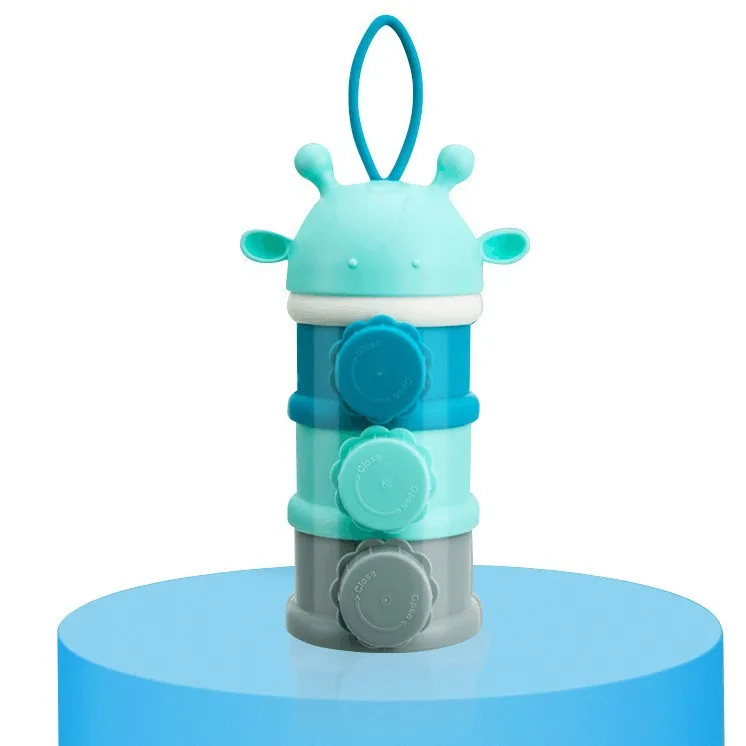 3 Three layer baby formula box outdoor complementary food baby sub packaging small compartment powder storage tank container