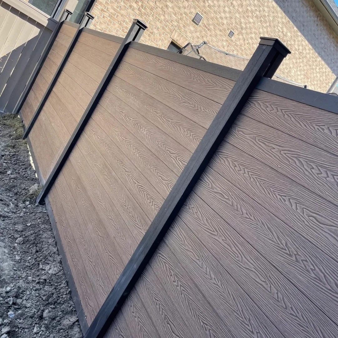 Outdoor Euro Design Aluminum WPC Fence Panel for Garden