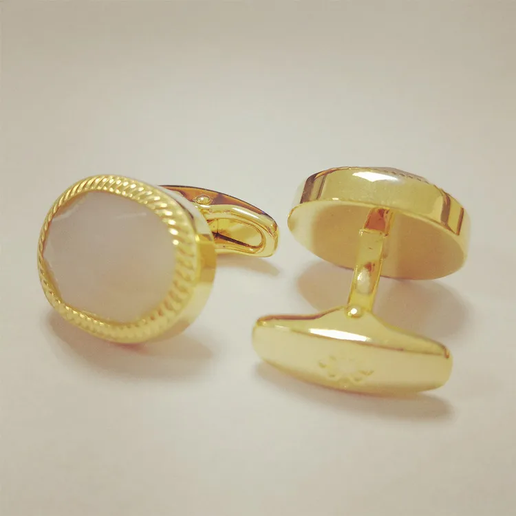 Factory wholesale jewelry gold men cufflinks