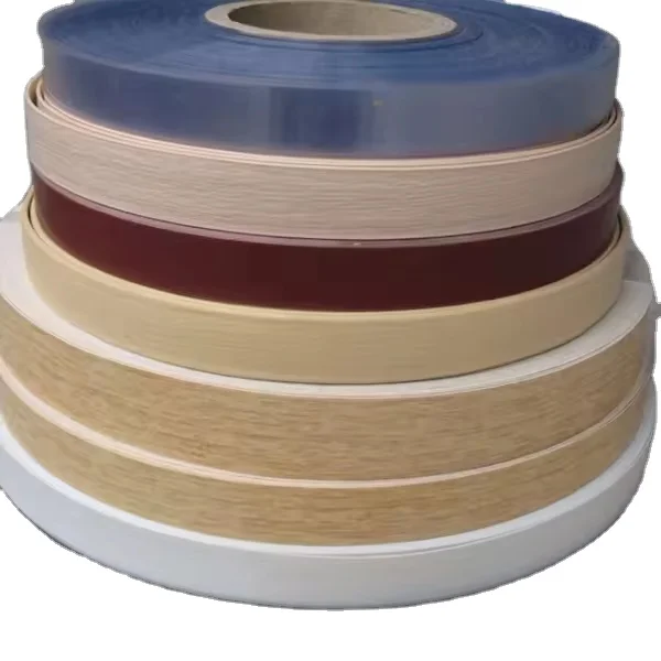 Flexible Wood/soild Pvc Edge Banding Roll With 0.45-3mm Thickness Edge Sealing Strip For Furniture Cabinets