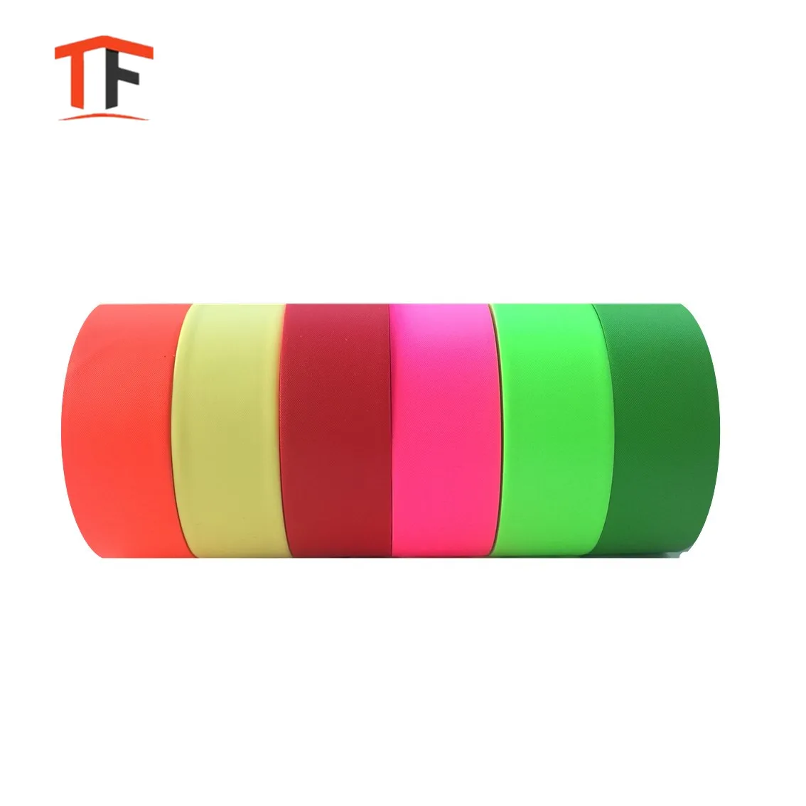 ПВХ неклейкая маркировочная лента 25 мм x 75 м-Фтор зеленая