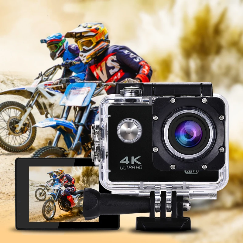 New 30m  Waterproof Wifi  4k Full Hd Video  Underwater   Action sports cameras Helmet Camera Waterproof Action Camera