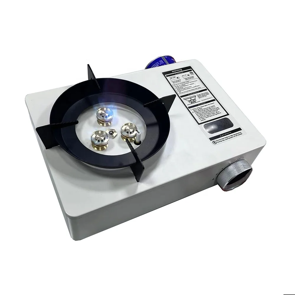 New large power outdoor camping gas stove portable travel picnic cassette stove butane outdoor mini kitchen