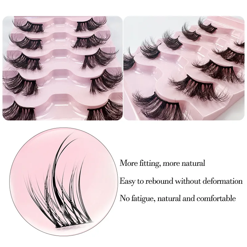 End Eye Half False Eyelashes Wholesale Private Label Strip Vegan Faux Mink False Lashes 3D Faux Cils Eyelash