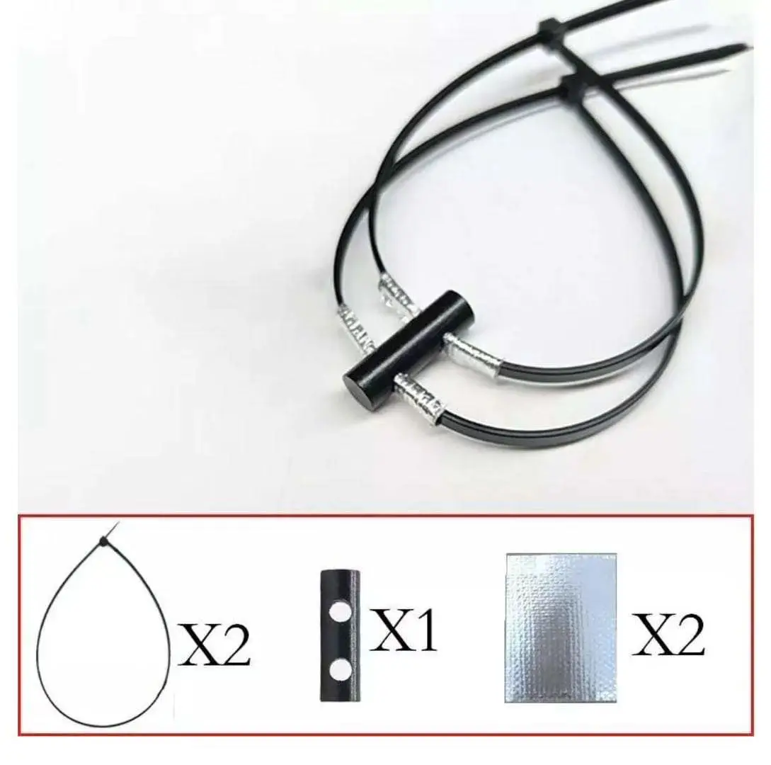 8x26mm Foot brake spark with holes Small Ferro Rod Survival Toggle Hole Drilled Flint Fire Starter for Paracord