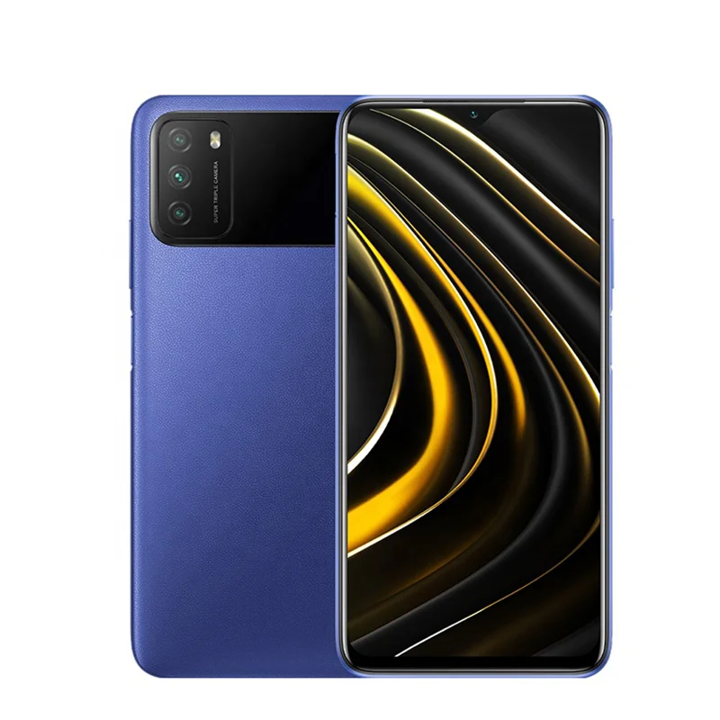 
 Смартфон Xiaomi POCO M3, 4 + 128 ГБ, Snapdragon 662 восемь ядер, 6000 мА ч, камера 48 МП, экран 6,53 дюйма  