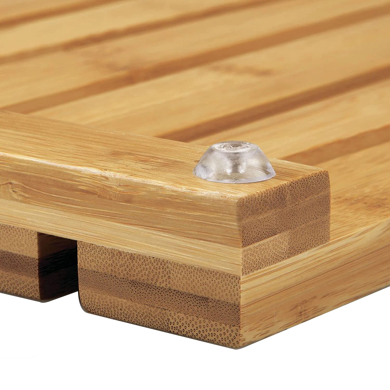 Luxury 100% Natural Bamboo Non-slip Shower Mat Wooden Floor Mat Bath Mats for for Spa Sauna Pool