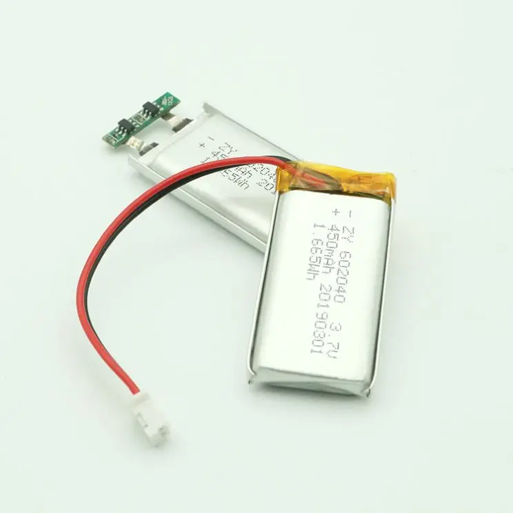 Low Price 602040 3.7V 450mAh 602040Pl Li-Ion Battery  for Smart Watch