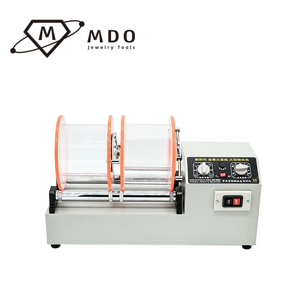 KT-1320 Jewelry Polisher 16kg Capacity Mini Machine With Timer Jewelry Finisher Rotary Tumbler Polish Machine For Jewelry Stone