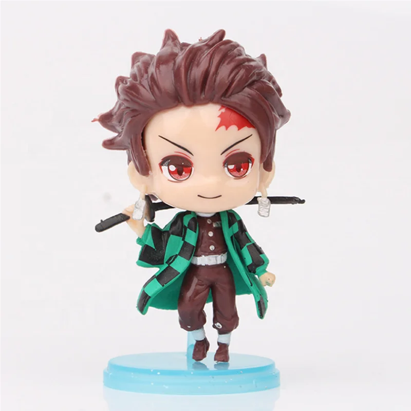 Бесплатная доставка оптовая продажа милая фигурка из ПВХ для творчества украшения истребления демонов киметасу no Yaiba Набор фигурок