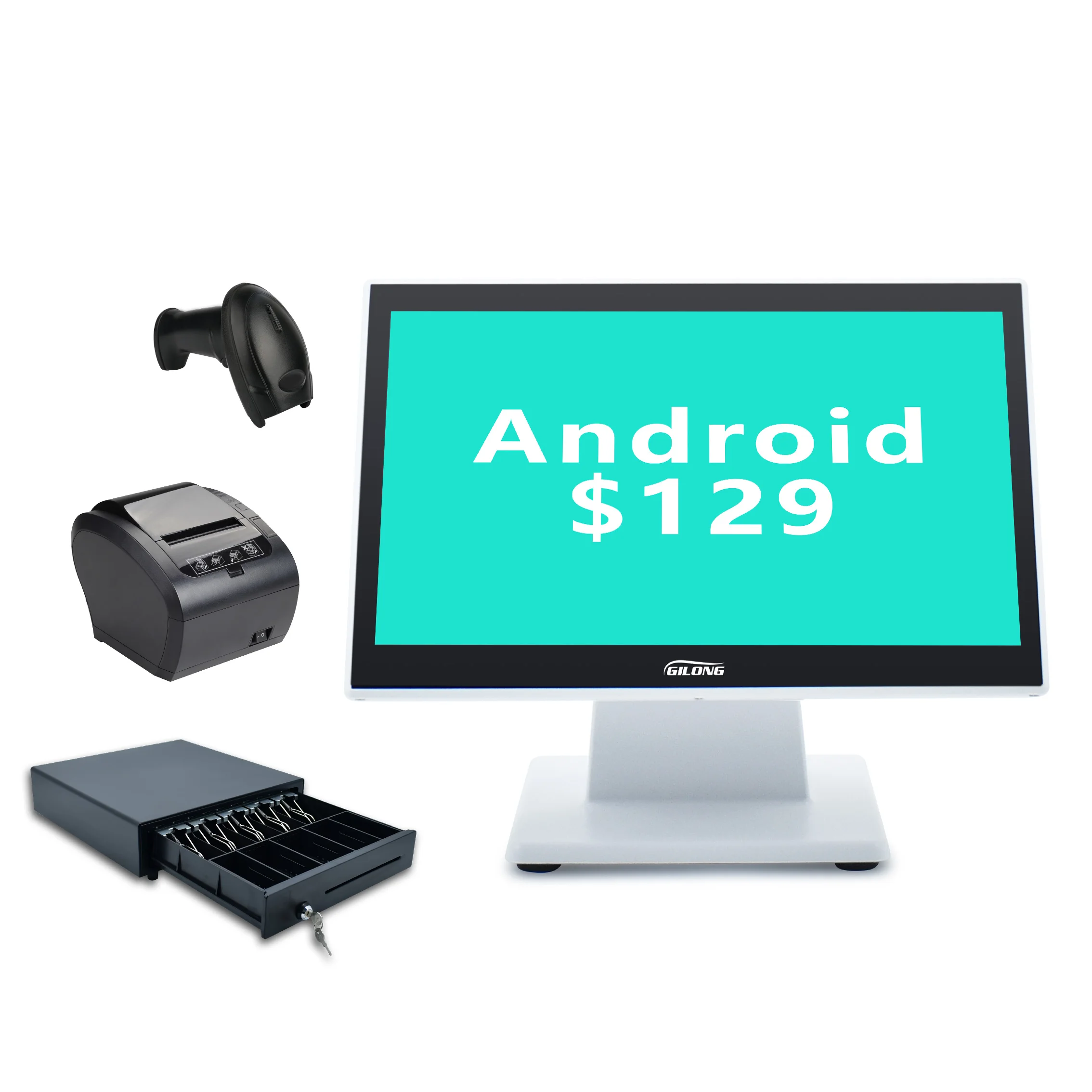 Подгонянная Система Android POS сенсорный экран 15 6 дюймов multi touch pos