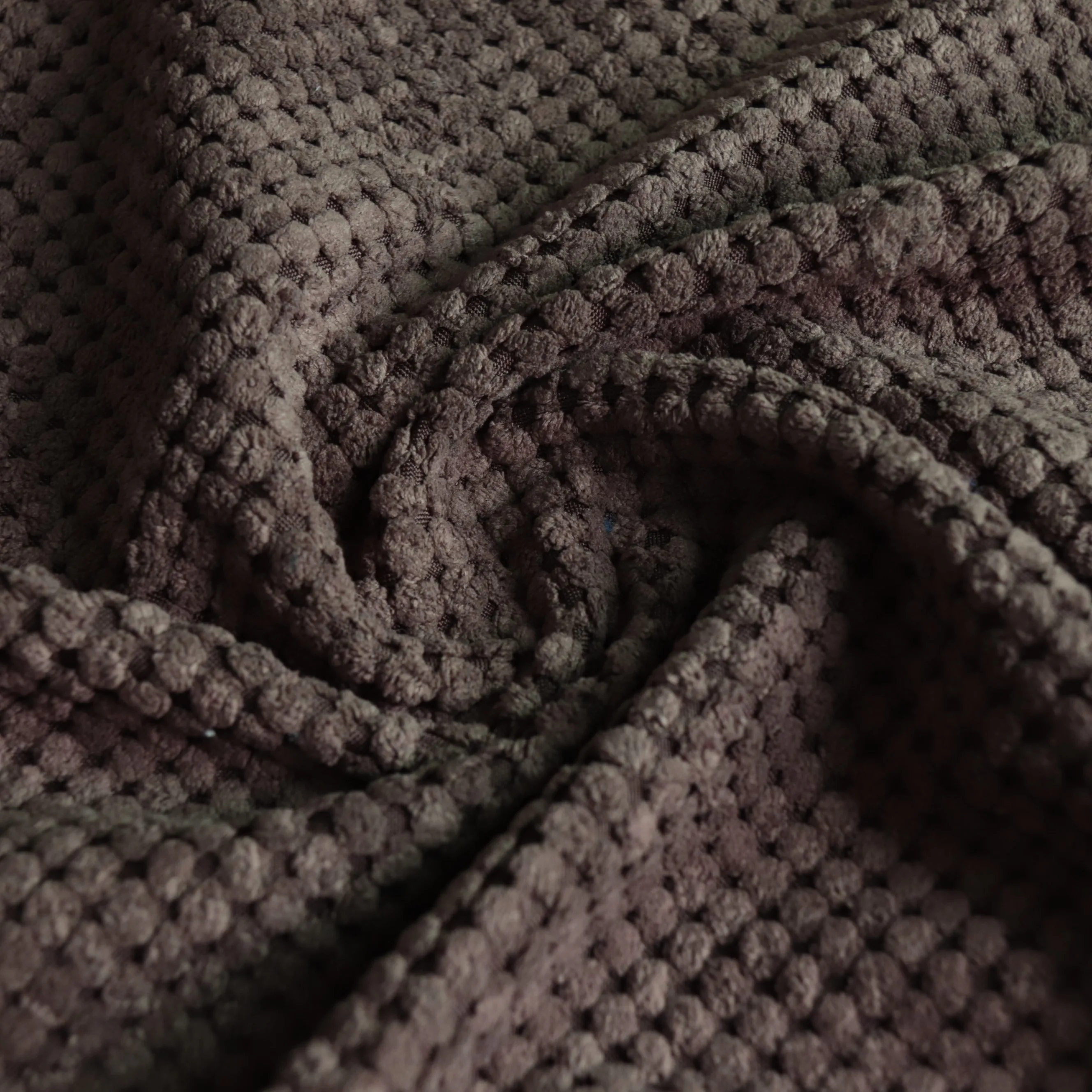 No Moq polyester nylon 255gsm Steamed bread check jacquard solid Corduroy Fabric for sofa cover