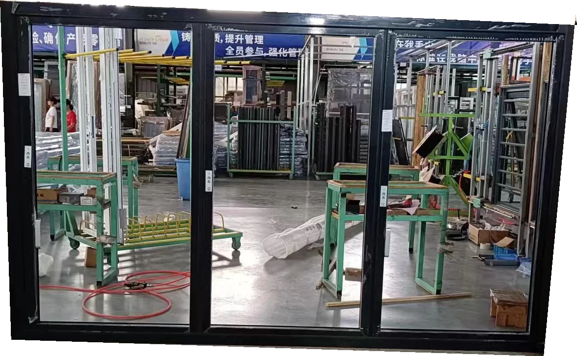 Factory   exterior folding sliding aluminum bi-folding windows aluminium folding window