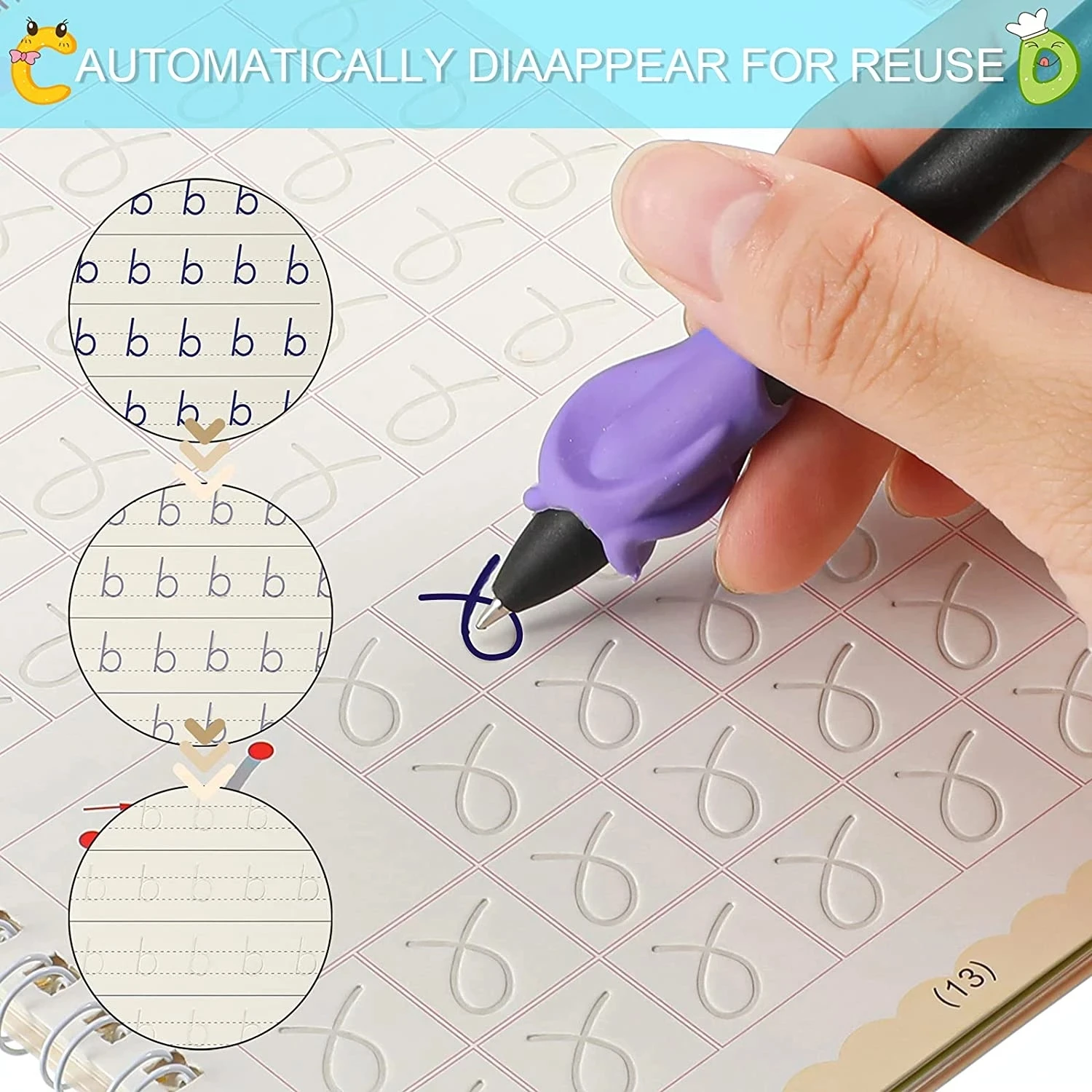 New Idea Baby Drawing Writing Training Logical Thinking Game Copybooks Montessori Children Toys Reusable Magic Book