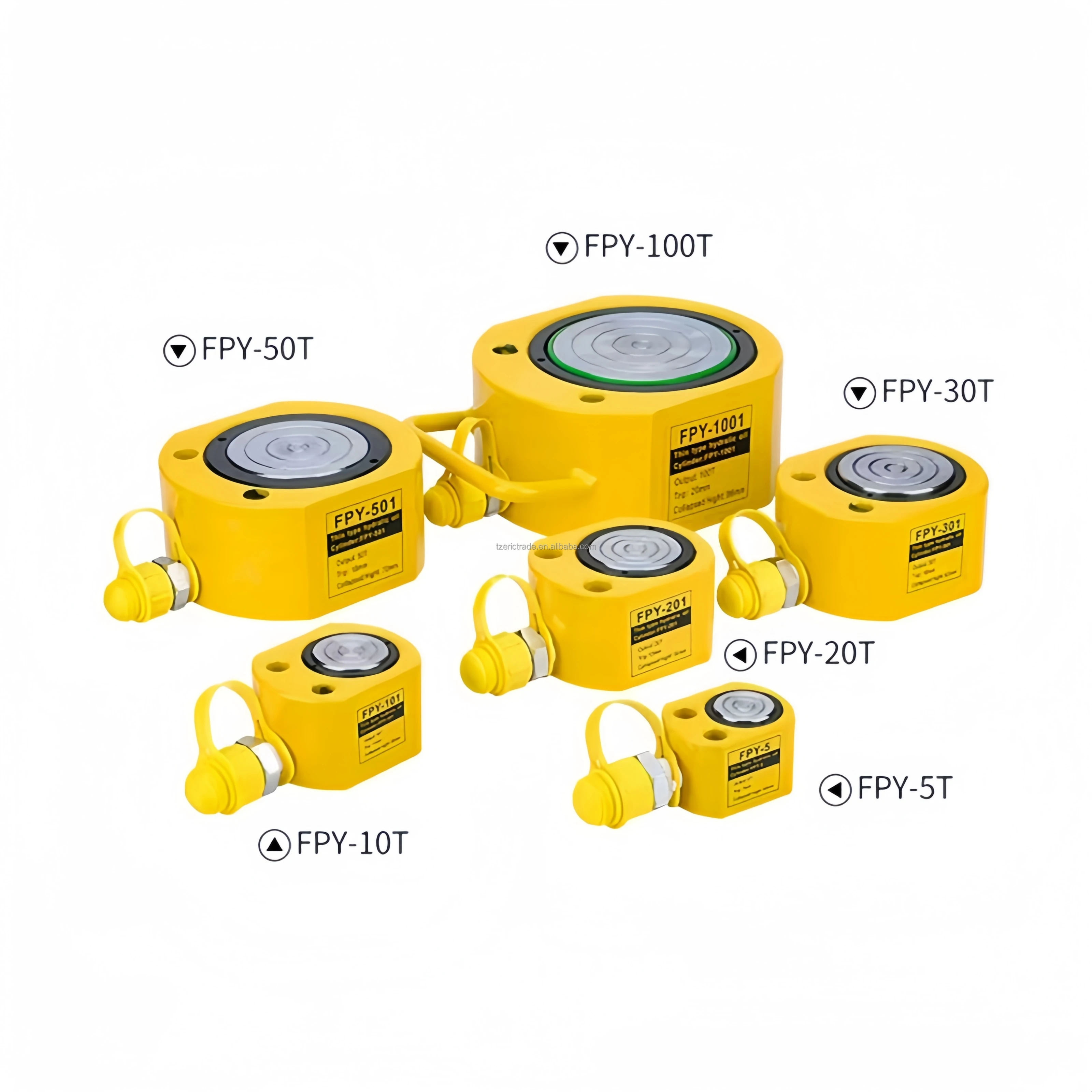 Ultra-Thin Single Acting Portable Hydraulic Lifting Jack 5T/10T/20T/30T/50T Adjustable Split Booster Steel Hydrocy Linder OEM GS