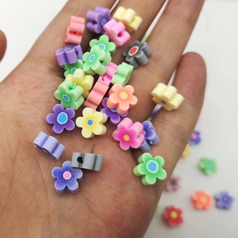 Popular 50pcs/bag Multi Color DIY Bracelet Jewelry Accessory Polymer Clay Loose Beads