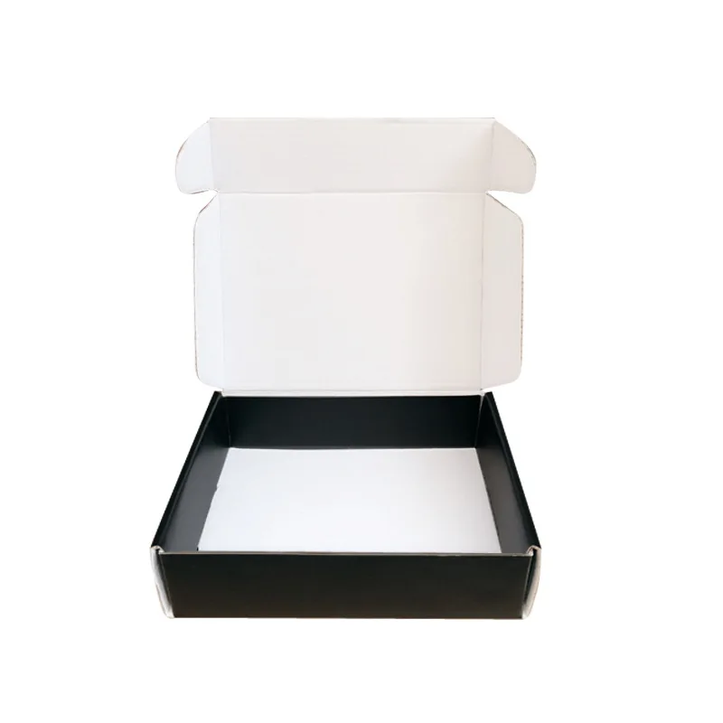 Luxury Custom Recycle black Cardboard Mailing Corrugated Paper Packing Carton Gift Packaging box karton