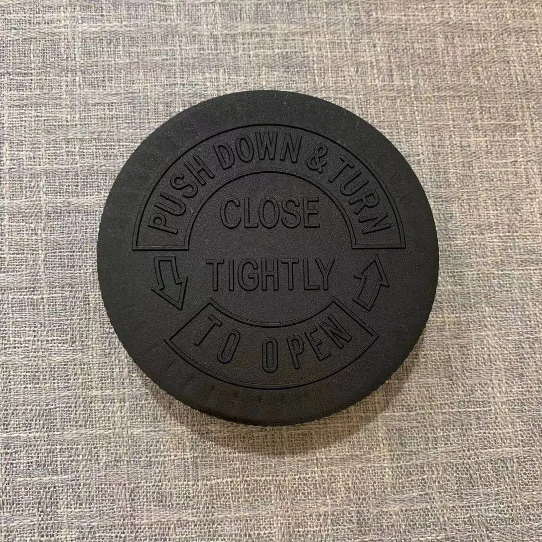 Manufacturers wholesale neck 89MM ribbed closure plastic child proof screw cap  CRC child resistance lid with Gasket for bottle