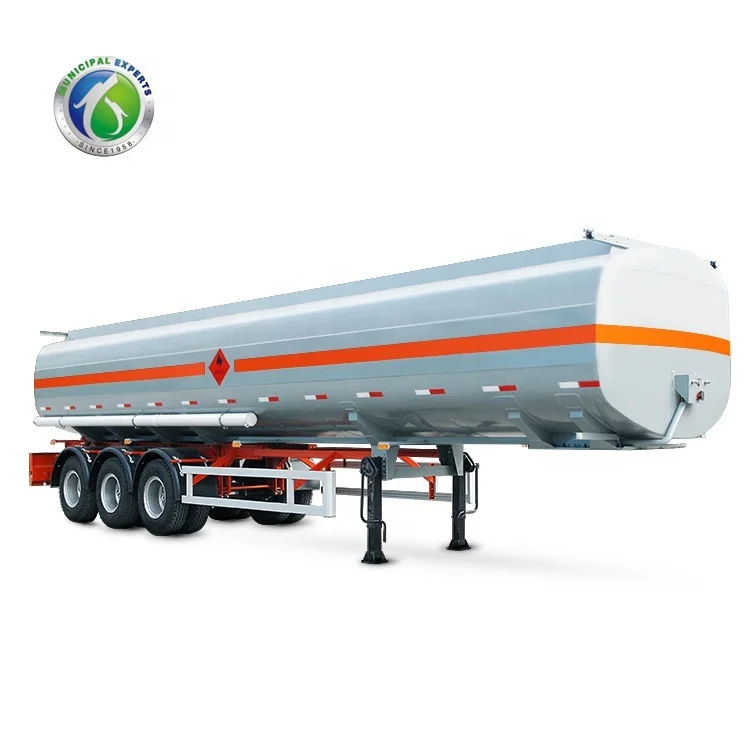 Vacuum Truck 40 000L 3 Axles Fuel Tank Trailer Oil Tanker for Sale Customizable