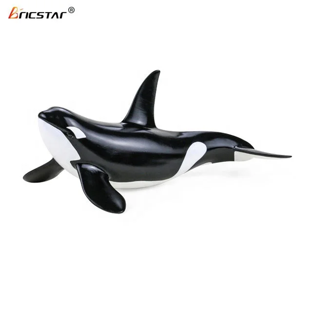 Bricstar Kids Ocean Life Education toys Plastic Ocean Animal Model Toys For Children