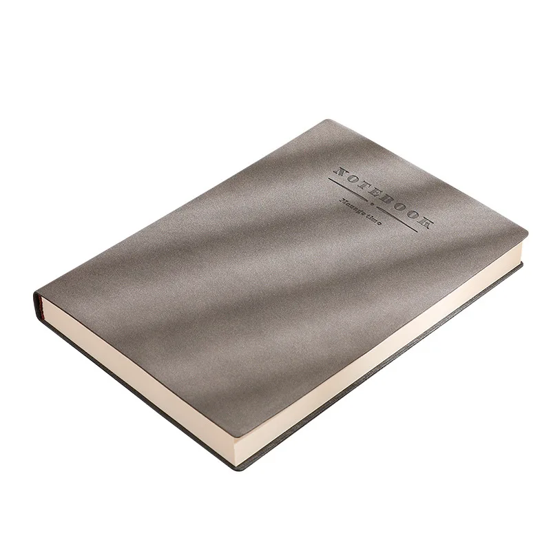 Soft PU Leather A4 Large Thickened Notebook Simplified Horizontal line/ Grid Notebook Business B5/A5 Notebook  for Wholesale