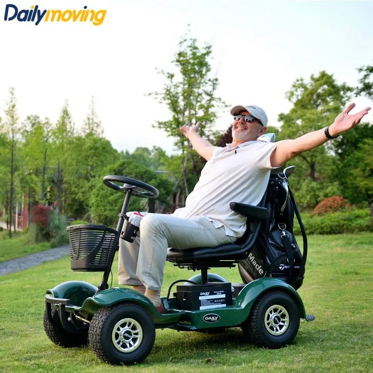 Electric Scooters for Adults Golf Carts 4 wheel Mini Cart Single Seat Golf Buggy