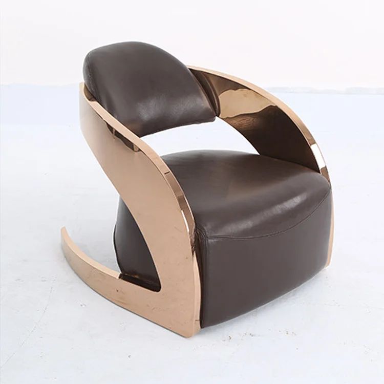 Wholesale modern creative soft leather single office furniture lazy sofa chair
