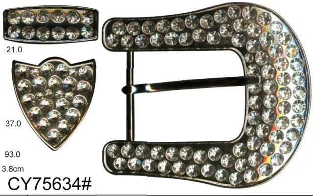 2024 Factory sale various widely 39mm 3 piece western rhinestone belt buckles set